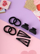 Набор для волос Выбражулька «Эстер»: 10 резинок, 2 см, 4 крабика 2 см, 2 заколки 4.5 см, классик, чёрный - Фото 2