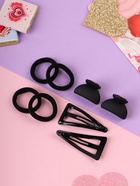 Набор для волос Выбражулька «Эстер»: 10 резинок, 2 см, 4 крабика 2 см, 2 заколки 4.5 см, классик, чёрный - Фото 3