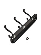 Вешалка ТУНДРА TVT003, металлическая, трёхрожковая, цвет черный - фото 34090814