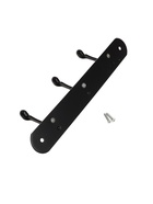 Вешалка ТУНДРА TVT001, металлическая, трёхрожковая, цвет черный - Фото 5