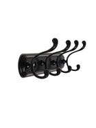 Вешалка ТУНДРА TVF001, металлическая, четырехрожковая, цвет черный - Фото 4