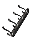 Вешалка ТУНДРА TVF001, металлическая, четырехрожковая, цвет черный - Фото 5