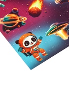 Наклейки детские «Космос», c раскраской на обороте, 11 х 16 см (комплект 5 шт) - фото 34929105