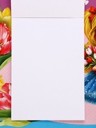 Набор: блок листов с раскраской и восковые мелки "С 8 марта. Девочка с тюльпанами" - фото 808738502