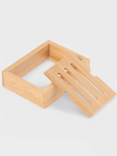 Набор аксессуаров для ванной SAVANNA BAMBOO, дозатор, стакан, мыльница