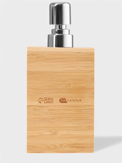 Набор аксессуаров для ванной SAVANNA BAMBOO, дозатор, стакан, мыльница
