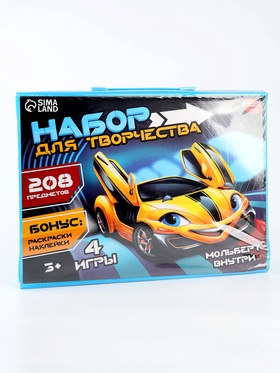 {{photo.Alt || photo.Description || 'УЦЕНКА Набор для творчества «Крутые тачки» с мольбертом, 208 предметов'}}