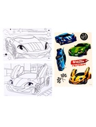 УЦЕНКА Набор для творчества «Крутые тачки» с мольбертом, 208 предметов - Фото 3