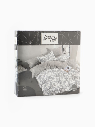 КПБ 1,5сп LoveLife Цветы 150*225см, 150*225см, 50*70см-1шт, 75гр/м2, микрофибра