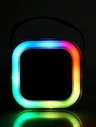 Караоке детское беспроводное, 2 микрофона, bluetooth, 5 режимов подсветки, звук, свет, бежевый - Фото 11