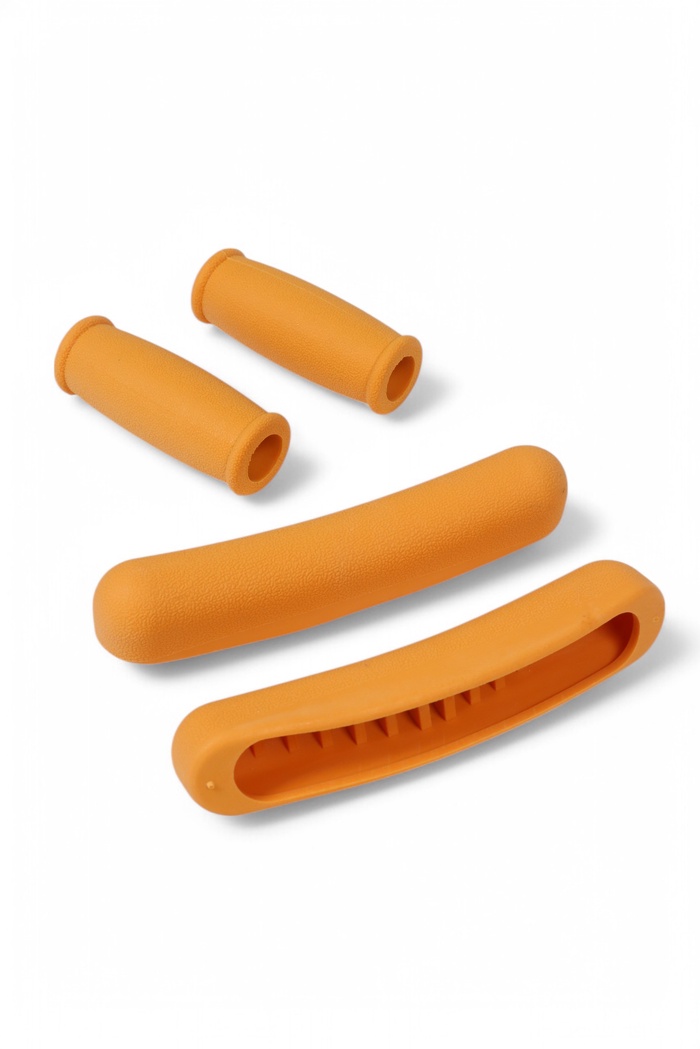Набор накладок для подмышечных костылей, 4 предмета, оранжевые - Фото 1