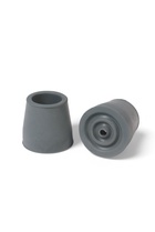 Набор усиленных наконечников для костылей, трости, усилен шайбой, 25 мм, 2 шт., серые - Фото 2