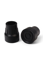 Набор усиленных наконечников для костылей, трости, усилен шайбой, 25 мм, 2 шт., чёрные - фото 34423628