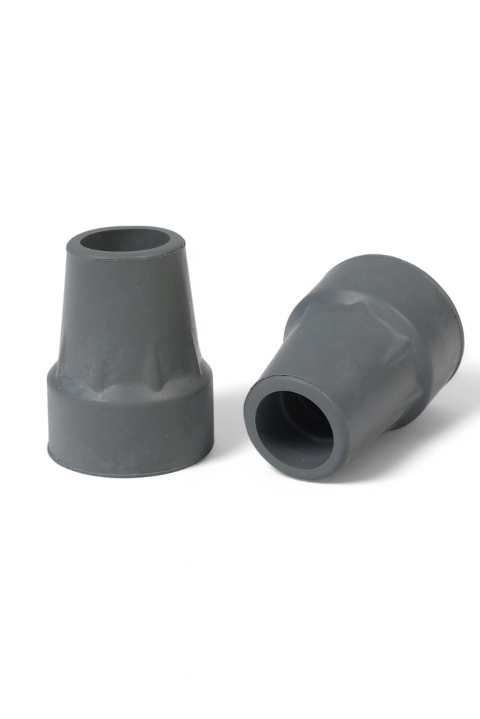 Набор усиленных наконечников для костылей, трости, усилен шайбой, 22 мм, 2 шт. - Фото 1