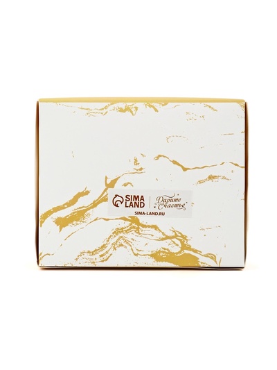 Кондитерская упаковка для макарун с окном, «Золотой бант», 11 х 13,5 х 5,5 см