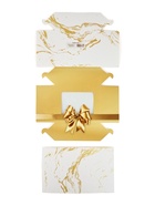 Кондитерская упаковка для макарун с окном, «Золотой бант», 11 х 13,5 х 5,5 см (5 шт) - фото 809123152