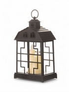 Светодиодная свеча в подсвечнике RISALUX «Дом со свечами», LED-ночник, 1.5 Вт, 3×ААА, 11×18×30 см - Фото 14