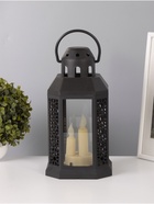 Светодиодная свеча в подсвечнике RISALUX «Восточные свечи», LED-ночник, 1.5 Вт, 3×ААА, 15.5×15.5×34 см - Фото 1