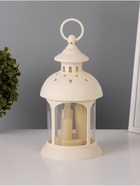 Светодиодная свеча в подсвечнике RISALUX «Свечи в звездах», LED-ночник, 1.5 Вт, 3×ААА, 12×12×23 см - Фото 1