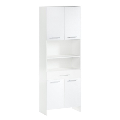УЦЕНКА Шкаф - пенал для ванной комнаты, белый, 66×33×185 см