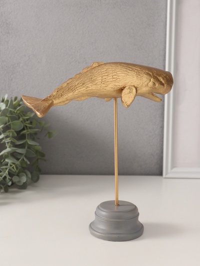 Фигурка «Золотой кашалот», полистоун, 21.5×8×24 см