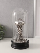 Фигурка в колбе «Медуза», полистоун, серебро, 14×14×30 см - Фото 1