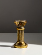 Подсвечник на 1 свечу «Колонна Афродиты», полистоун, состаренное золото, 7×7×13.5 см - Фото 2