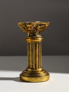 Подсвечник на 1 свечу «Колонна Афродиты», полистоун, состаренное золото, 7×7×13.5 см - Фото 3