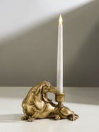 Подсвечник на 1 свечу «Шарж. Такса», полистоун, золото, 19×11×13 см - Фото 2