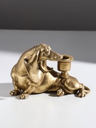 Подсвечник на 1 свечу «Шарж. Такса», полистоун, золото, 19×11×13 см - Фото 3