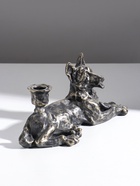 Подсвечник на 1 свечу «Шарж. Овчарка», полистоун, под бронзу, 28×10.8×13 см - Фото 4