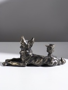 Подсвечник на 1 свечу «Шарж. Овчарка», полистоун, под бронзу, 28×10.8×13 см - Фото 6