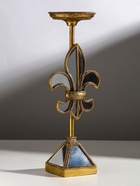 Подсвечник на 1 свечу «Зеркальная геральдическая лилия», полистоун, 14×11×38.5 см - Фото 2