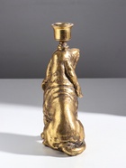 Подсвечник на 1 свечу «Спаниель», полистоун, золото, 14.5×9×24 см - Фото 6