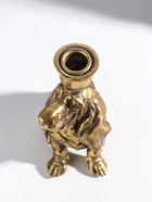 Подсвечник на 1 свечу «Спаниель», полистоун, золото, 14.5×9×24 см - Фото 7