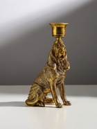 Подсвечник на 1 свечу «Бладхаунд», полистоун, золото, 11×8×19.5 см - Фото 2