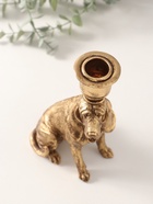 Подсвечник на 1 свечу «Бладхаунд», полистоун, золото, 11×8×19.5 см - Фото 7