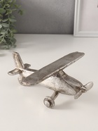 Фигурка полистоун «Ретро самолёт. Моноплан», серебро с патиной, 21×21×9 см - Фото 4