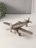 Фигурка полистоун «Ретро. Винтовой самолёт», серебро с патиной, 35×30×15 см - Фото 1