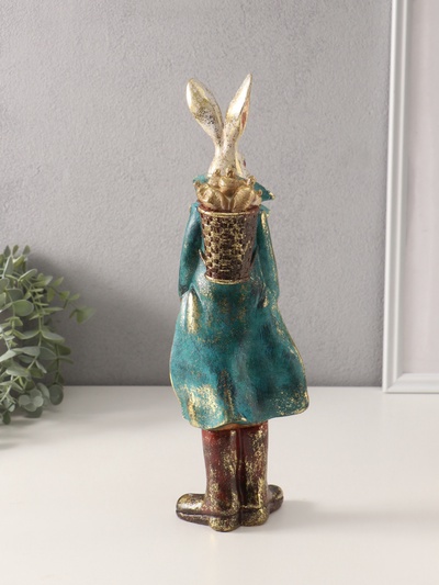 Фигурка полистоун «Мистер кролик», 10×9.5×37 см