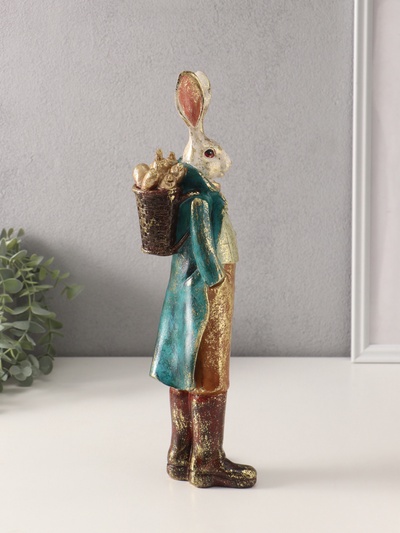 Фигурка полистоун «Мистер кролик», 10×9.5×37 см