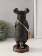 Фигурка полистоун «Мышонок-почтальон с сумкой через плечо», 10.5×12.5×27.5 см - Фото 3