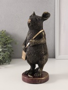 Фигурка полистоун «Мышонок-почтальон с сумкой через плечо», 10.5×12.5×27.5 см - Фото 4