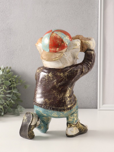 Фигурка полистоун «Бульдог с фотоаппаратом», 17.5×16×29 см