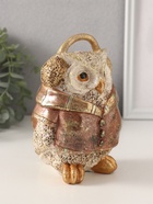 Фигурка полистоун «Сова в куртке и наушниках», 11×11×16.5 см - Фото 2