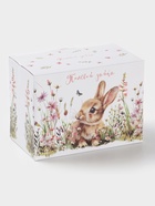 Маслёнка Доляна «Зайка», 17×12×8.5 см, доломит, белая - Фото 7