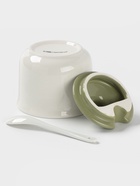 Сахарница с ложкой Доляна «Зайка», доломит, 10×9 см, 300 мл, белая - Фото 4