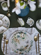 Тарелка десертная Доляна «Цветы», d=20.3 см, фарфор, белая - Фото 6