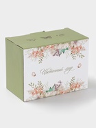 Маслёнка Доляна «Цветы», 17×12×8.5 см, доломит, белая - Фото 7