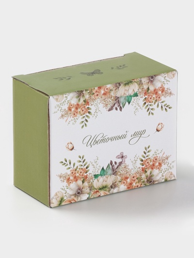 Салфетница Доляна «Цветы», доломит, 9.5×4.3×7 см, белая